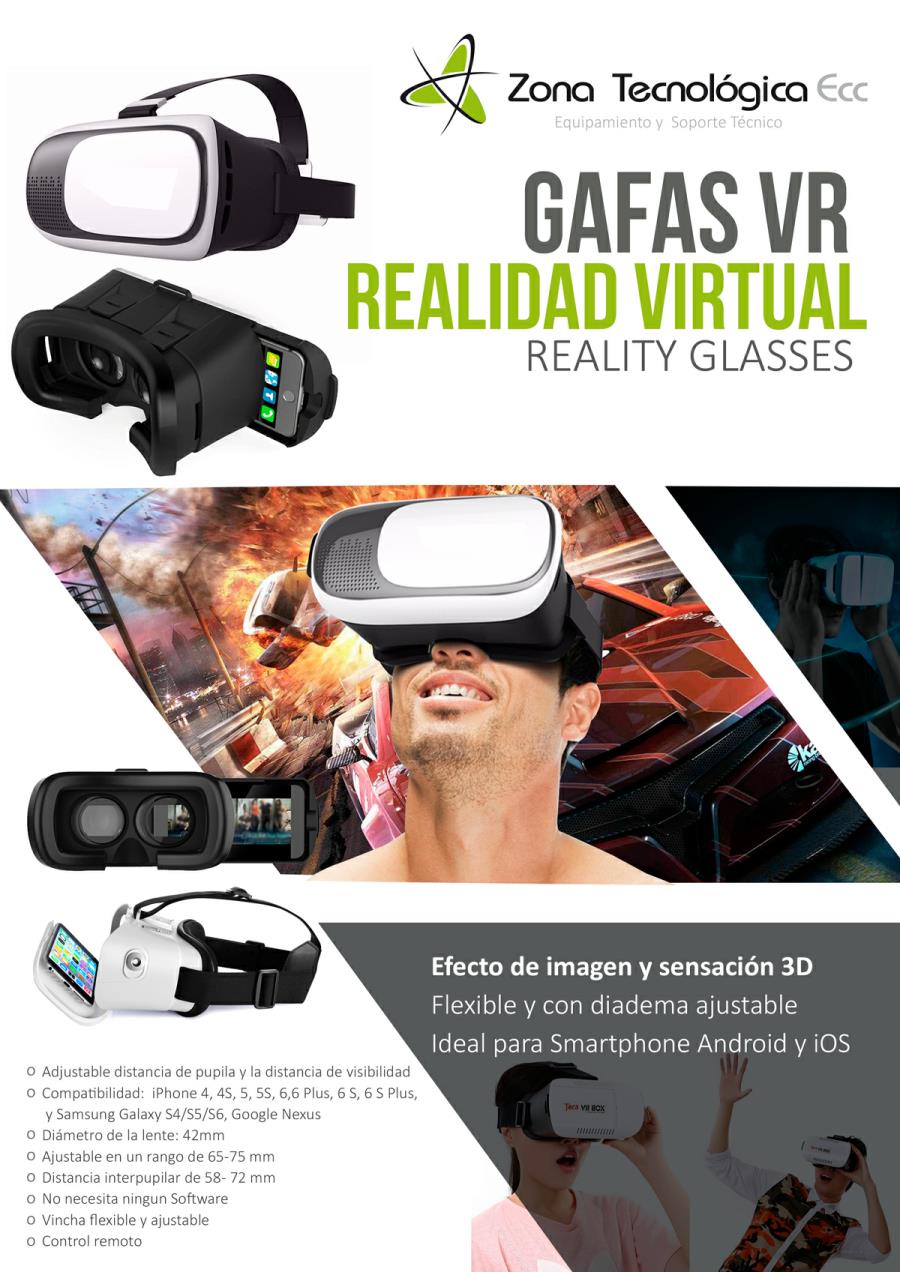 Gafas VR Realidad Virtual Reality Glasses 3D