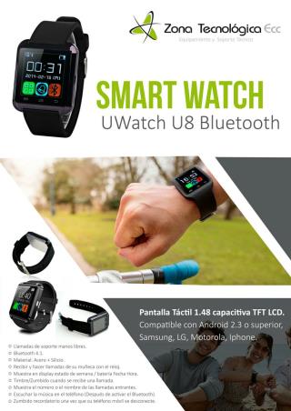Smart Watch UWatch U8 Bluetooth