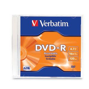 DVD + R inscriptible grabable Verbatim ofertas actuales precios especiales